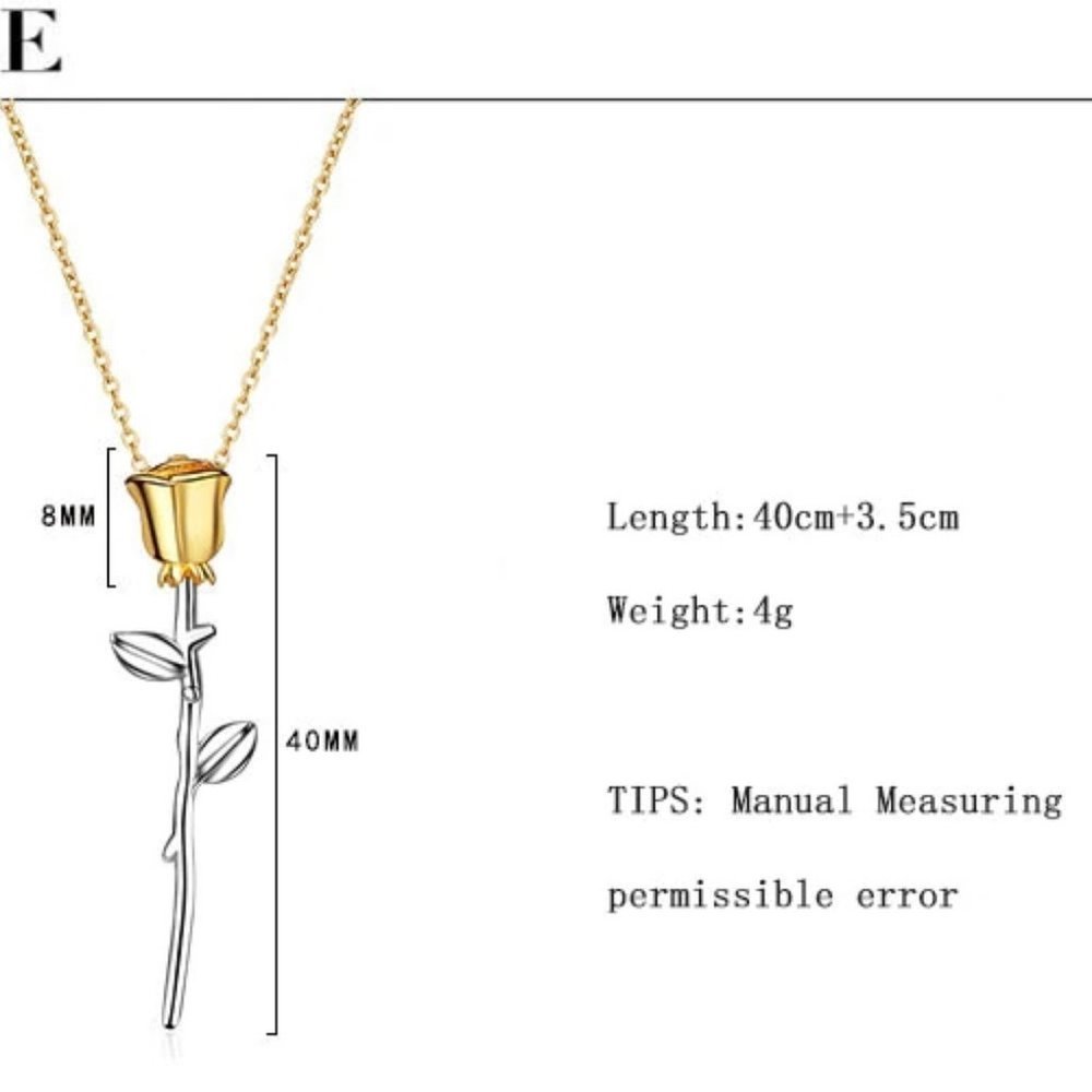 COPY - *NEW 925 Sterling Silver Two Tone Rose Ne… - Picture 7 of 7